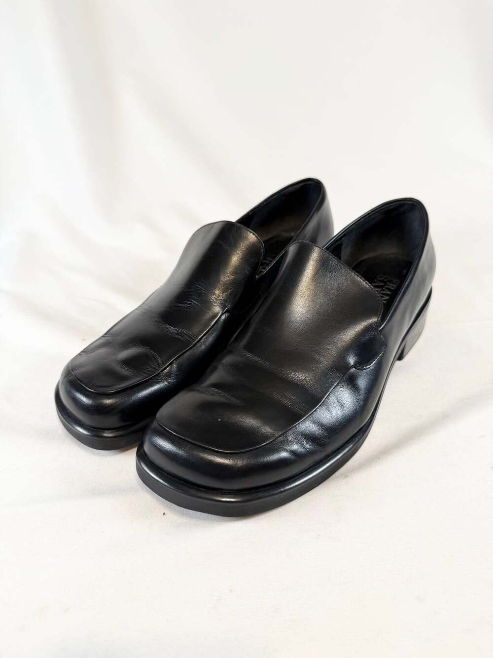 Franco Sarto Square Toe Loafers Y2K Quiet Luxury Old Money Minimalist Preppy 9M